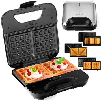 OPIEKACZ 3W1 LEHMANN TOAST 1200 DO TOSTÓW GOFRÓW PANINI GRILL - LEHMANN