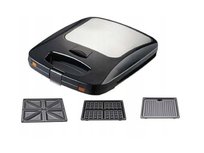 OPIEKACZ MOCNY 3W1 PANINI CZARNY GRILL CZARNY TOSTER SANDWICH