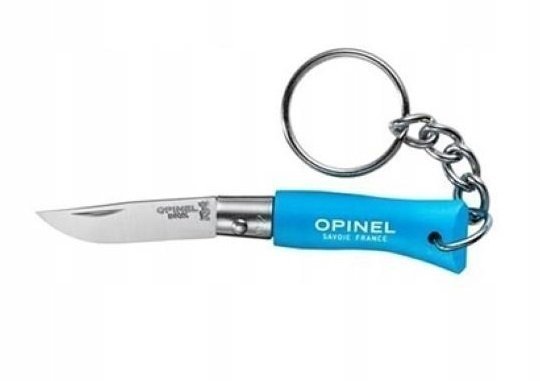 Фото - Ніж / мультитул OPINEL nóż, No 02 Keychain Cyan Blue 