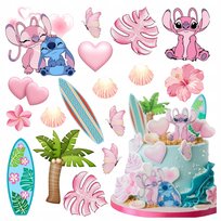 Opłatek na Tort wydruk Stitch & Angel 17 El dekoracja na tort figurki
