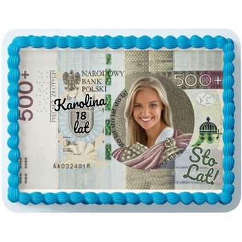 Opłatek Tort Banknot Zdjęcie Urodziny Dekoracja Y3 - Propaganda