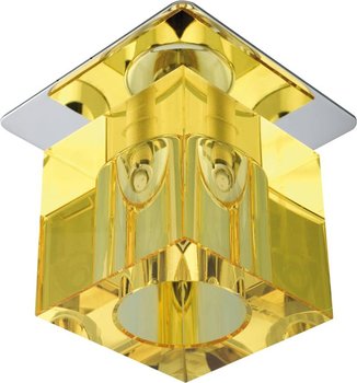 Oprawa Stropowa Kryształ Żółty Podstawa Chrom G4 20W Sk-19 Candellux 2279964 - Candellux Lighting