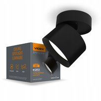 Oprawa sufitowa punktowa wisząca VIDEX GX53 VL-SPF18B-W czarna