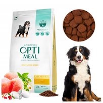 Opti Meal Adult Large Breed Sucha Karma Dla Psa Rasy Duże Z Kurczakiem 12Kg