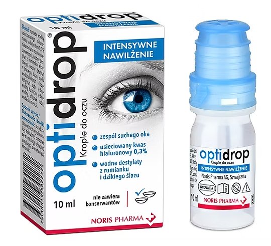 Optidrop Optidrop Intensywne Nawilżenie krople do oczu 10ml | Sklep EMPIK.COM