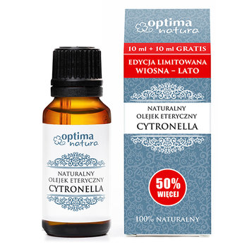 Optima Natura, Naturalny olejek eteryczny Cytronella 10+10ml Gratis - Optima Natura
