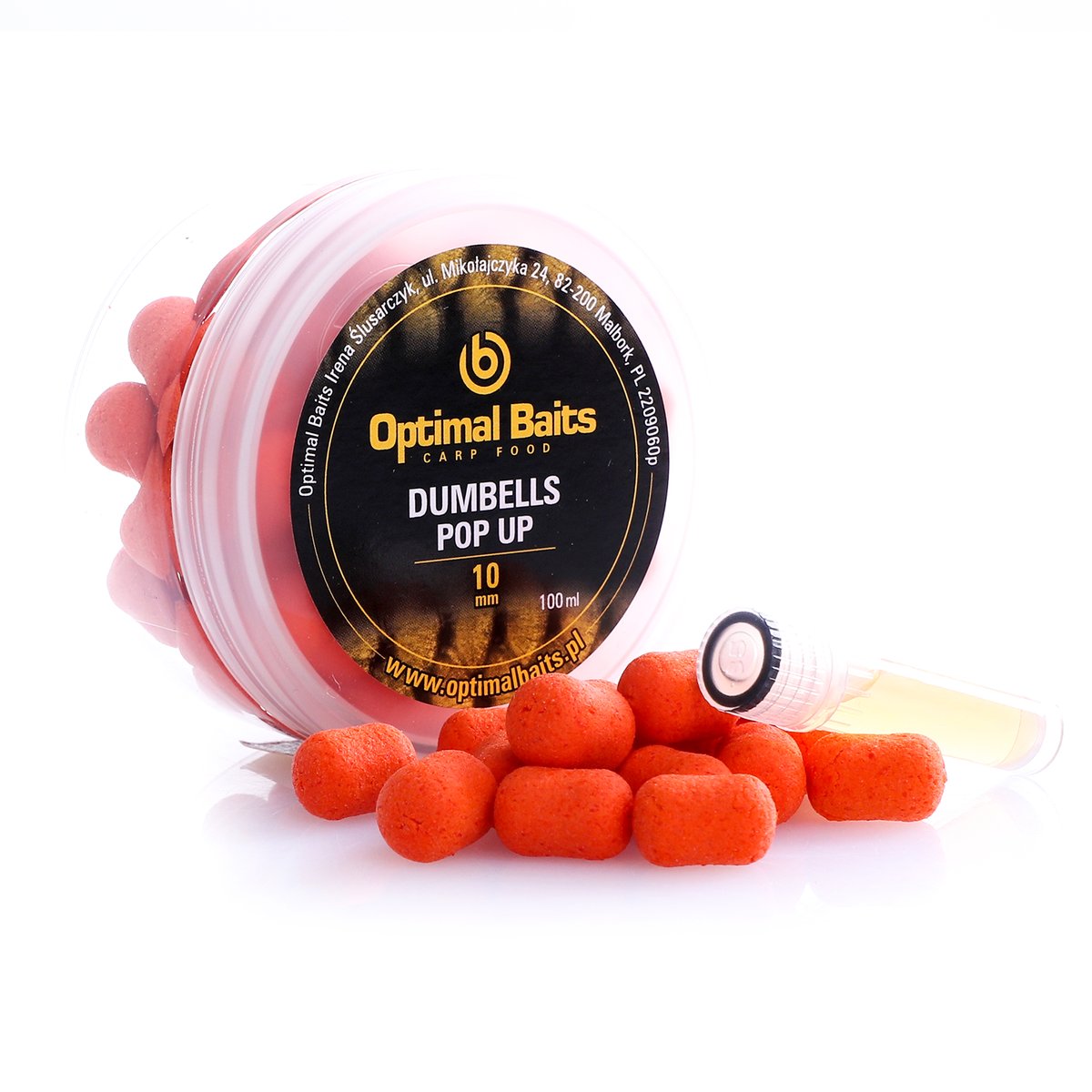 Фото - Приманка / наживка Optimal Baits Dumbells Pop Up Squid & Orange 10Mm 