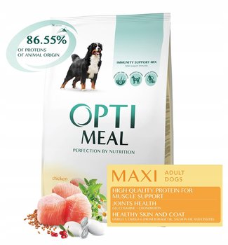 OPTIMEAL pełnowartościowa sucha karma dla dorosłych psów dużych ras – kurczak 4 kg - Optimeal