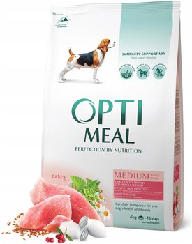 OPTIMEAL pełnowartościowa sucha karma dla dorosłych psów średnich ras – indyk 4 kg - Optimeal