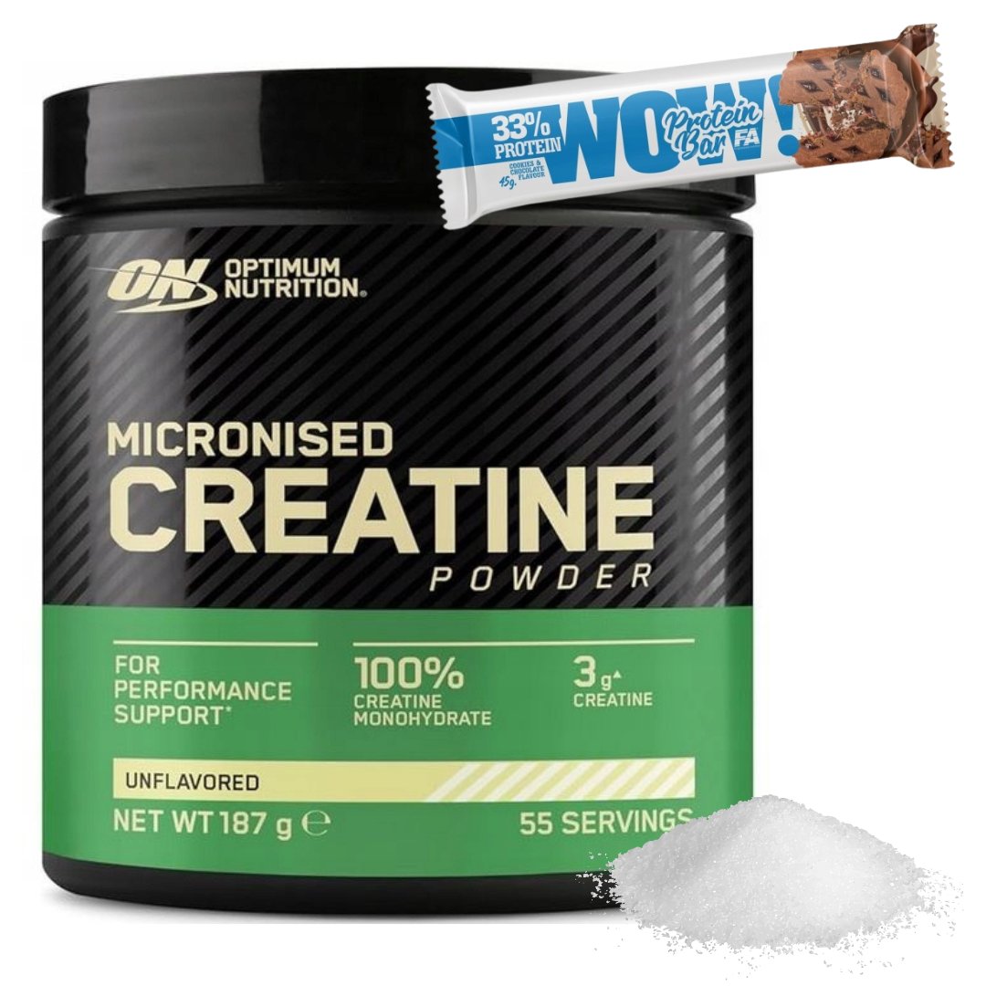Optimium Powder Optimum Micronised Creatine Powder 187g KREATYNA monohydrat kreatyny ...