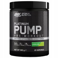 Optimum Nutrition PLATINUM PUMP Pre-Workout 380g Mocna Pompa Zero kofeiny Optimum Nutrition