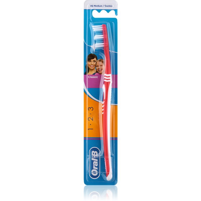 Oral B 1-2-3 Classic Care Szczoteczka Do Zębów Medium 1 Szt. | Sklep ...