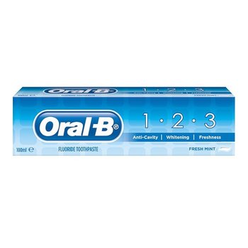 Oral-B, 1-2-3 pasta do zębów z dodatkiem fluoru Mint, 100 ml - Oral-B