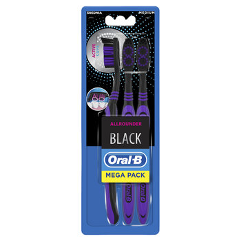 Oral-B Allrounder Black Manualna szczoteczka do zębów, 3 sztuki - Oral-B