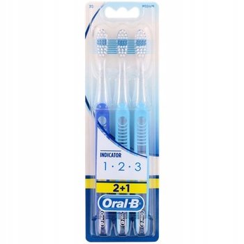 Oral-b, Indicator, Szczoteczki do zębów średnia, 3 szt. - Oral-B