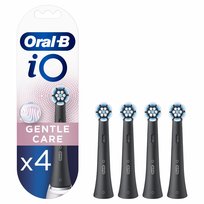 Oral-B iO Gentle Care Black Końcówki do szczoteczek elektrycznych, 4 sztuki