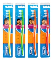 Oral B, Szczoteczka Do Zębów 1-2-3 Classic - Medium- Mix Kolorów