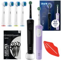 Oral-B Vitality Pro D103 Duo Black/Lilac Violet + 4 zamienne końcówki