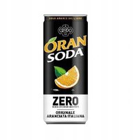 Oran Soda pomarańczowy ZERO włoski napój gaz 330ml Inna marka