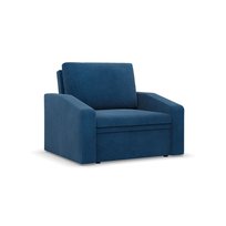 ORBIT - Fotel rozkładany z funkcją spania, Pojemnik na pościel, Szerokość 80cm, Ciemnoniebieski