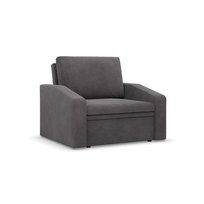 ORBIT - Fotel rozkładany z funkcją spania, Pojemnik na pościel, Szerokość 80cm, Ciemnoszary