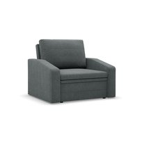 ORBIT - Fotel rozkładany z funkcją spania, Pojemnik na pościel, Szerokość 80cm, Ciemnoszary