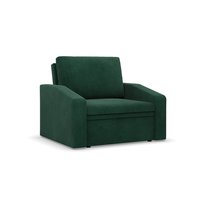 ORBIT - Fotel rozkładany z funkcją spania, Pojemnik na pościel, Szerokość 80cm, Ciemnozielony