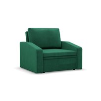ORBIT - Fotel rozkładany z funkcją spania, Pojemnik na pościel, Szerokość 80cm, Ciemnozielony