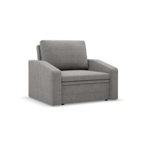 ORBIT - Fotel rozkładany z funkcją spania, Pojemnik na pościel, Szerokość 80cm, Szary