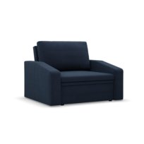 ORBIT - Fotel rozkładany z funkcją spania, Pojemnik na pościel, Szerokość 90cm, Ciemnoniebieski