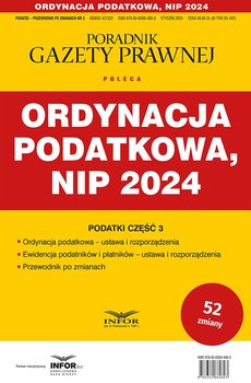 Ordynacja podatkowa, NIP 2024 - Opracowanie zbiorowe