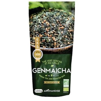 Organiczna zielona herbata i pełnoziarnisty ryż Genmaicha 400 g - Youdoit