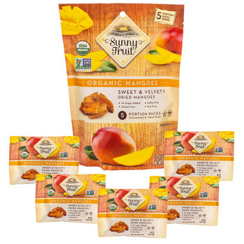 ORGANICZNE MANGO SUSZONE SUNNY FRUIT OPAKOWANIE 5x20G - Serabio