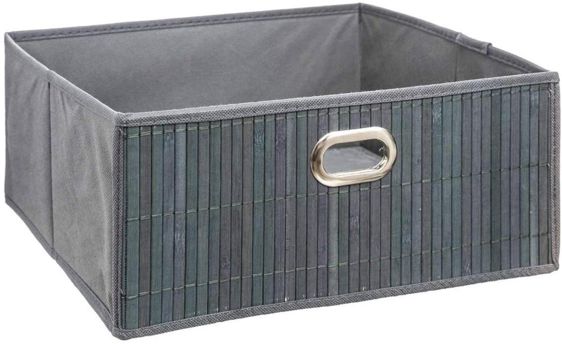 Organizer bambusowy, 31 x 15 cm, szary
