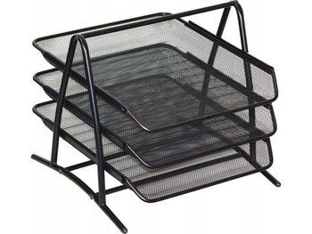 Organizer Biurowy Na Biurko Zestaw 3 Półek Szuflady Metalowych Na Dokumenty - PrzydaSie.pl