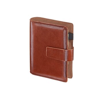 Organizer brązowy premium Cambridge z wymiennym wkładem 11x14,5cm z kalendarzem 2024 - I-Drops