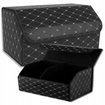 Organizer do bagażnika samochodowego ekoskóra pojemnik pikowany kuferek - Inny producent