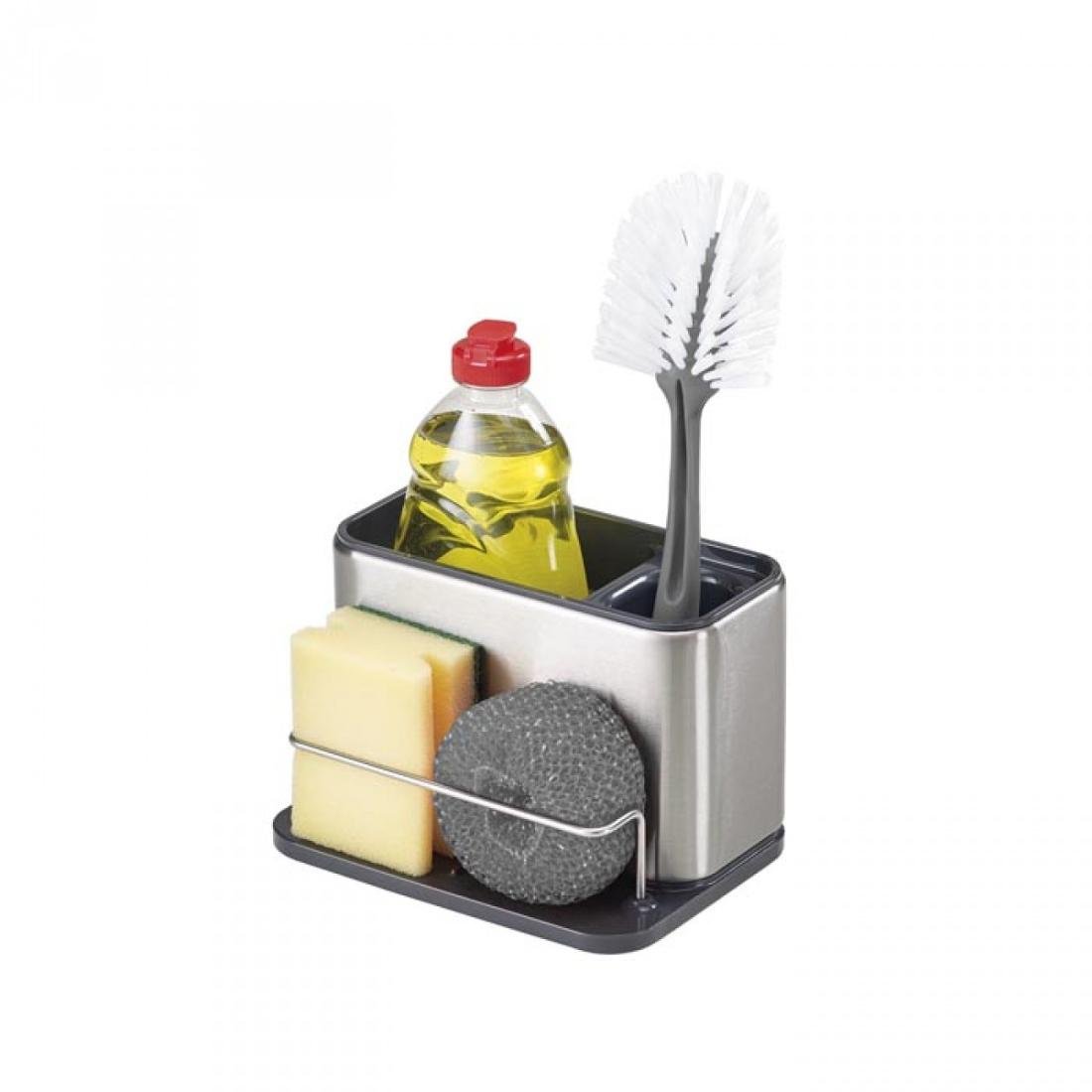 Organizer do zlewu JOSEPH JOSEPH Surface, grafitowo-srebrny, 18x12,5x12,8 cm