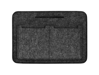 Organizer filcowy do torebki, antracyt – lekki, pojemny, z kieszeniami, Bertoni - Bertoni