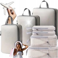 Organizer Kompresyjny Do Pakowania Walizki Podróżne Torby Zestaw 3 Szt