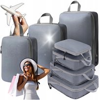 Organizer Kompresyjny Do Pakowania Walizki Podróżne Torby Zestaw 3 Szt