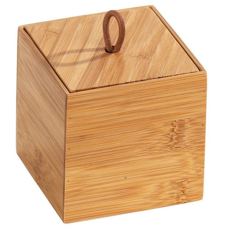 Organizer łazienkowy TERRA, bambus, 9 x 9 cm, WENKO