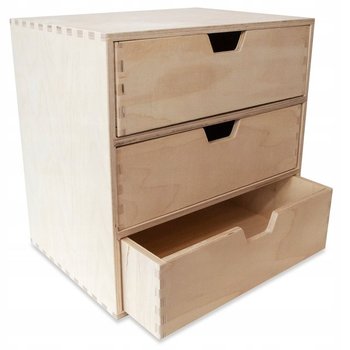 Organizer na biurko, 3 szuflady, 28,5 x 20 x 28,5 cm  - Creative Deco