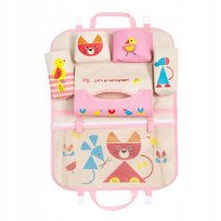 ORGANIZER na FOTEL Samochodowy na TABLET KUBEK CHUSTECZKI MLEKO dla DZIECi