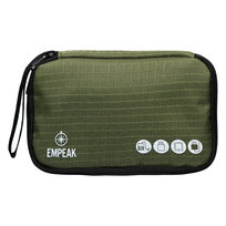 Organizer na kable podwójny, Empeak, khaki