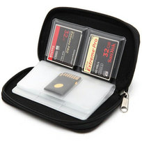 Organizer na karty pamięci SD micro SD cf etui 22 przegrody czarny TR14 Aptel