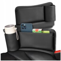 Organizer Samochodowy Torba Do Auta Samochodu Między Fotel Sztywny Czarny