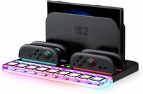 Organizer Stacja Ładująca Switch 2 Joy-Con RGB 4 Padów