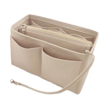 Organizer wkład do torebki damskiej M beż - Amaza
