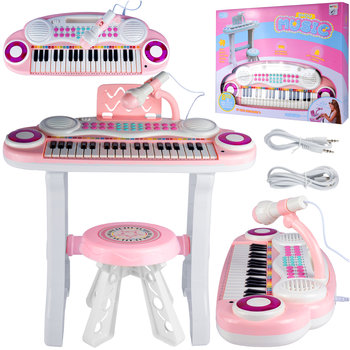 Organy 37 Klawiszy Pianinko Mp3 Keyboard USB Mikrofon Dla Dzieci - MalPlay